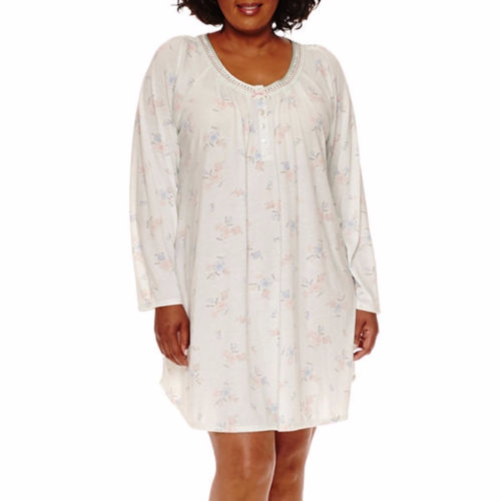 Earth Angels Long Sleeve Nightgown Size 3X